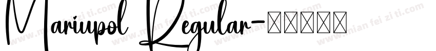 Mariupol Regular字体转换